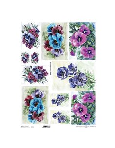 Ριζόχαρτο "anemones" 42x29.7εκ.   (ITD-R092L)