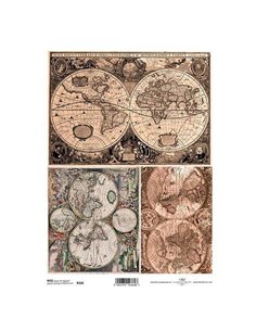 Ριζόχαρτο "map 1" 21x29εκ.   (ITD-R368)