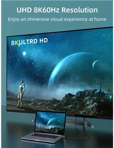 CABLETIME καλώδιο DisplayPort CT-DP8K, gold plated, 8K/60Hz, 1m, μαύρο