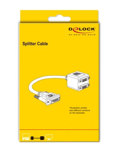 DELOCK splitter HDMI σε 2x HDMI θηλυκό 65226 με Ethernet, 1080p, μαύρο