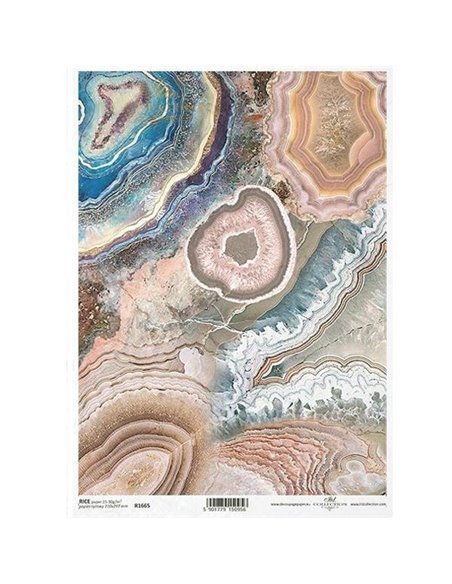 Ριζόχαρτο "precious stones" 21x29.7εκ.   (ITD-R1665)