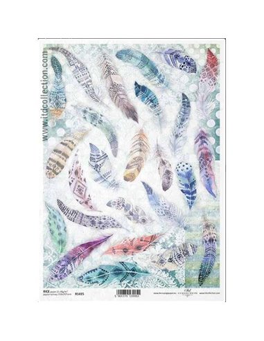 Ριζόχαρτο "Colored pens" 21x29εκ.   (ITD-R1415)