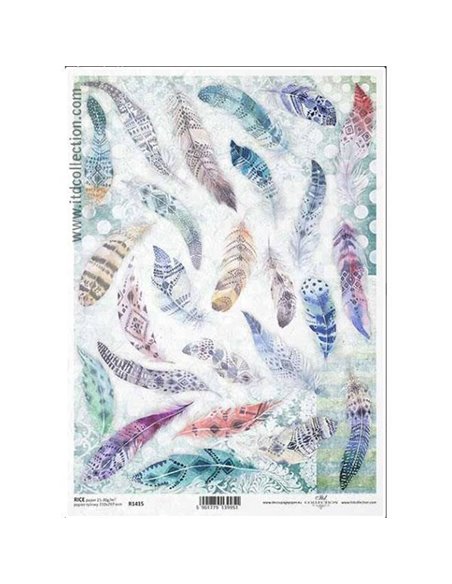 Ριζόχαρτο "Colored pens" 21x29εκ.   (ITD-R1415)