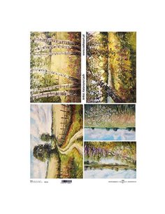 Ριζόχαρτο "painting 1" 42x29.7εκ.   (ITD-R111L)