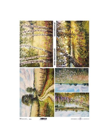 Ριζόχαρτο "painting 1" 42x29.7εκ.   (ITD-R111L)