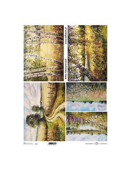 Ριζόχαρτο "painting 1" 42x29.7εκ.   (ITD-R111L)