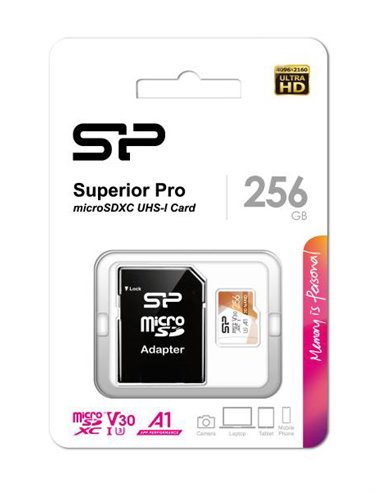 SILICON POWER κάρτα μνήμης Superior Pro microSDXC UHS-I, 256GB, Class 30