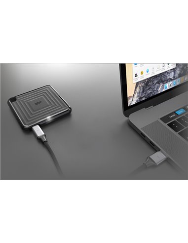 SILICON POWER εξωτερικός SSD PC60, 960GB, USB 3.2, 540-500MB/s, μαύρος