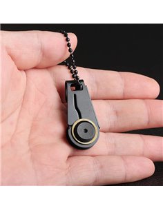 Μίνι σουγιάς KNF-0008 με πτυσσόμενη λεπίδα, 5.7cm, μαύρος