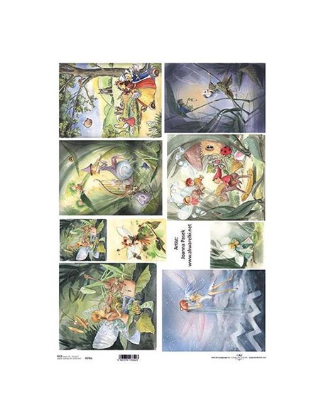 Ριζόχαρτο "fairies" 42x29.7εκ.   (ITD-R096L)