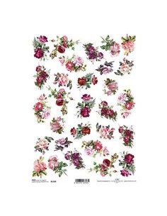 Ριζόχαρτο "roses" 21x29εκ.   (ITD-R1338)