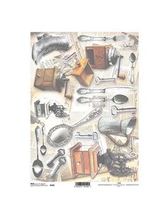 Ριζόχαρτο "vintage" 21x29εκ.   (ITD-R349)