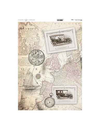 Ριζόχαρτο "map 1" 42x29.7εκ.   (ITD-R035L)