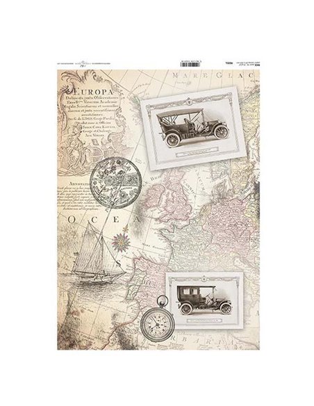 Ριζόχαρτο "map 1" 42x29.7εκ.   (ITD-R035L)