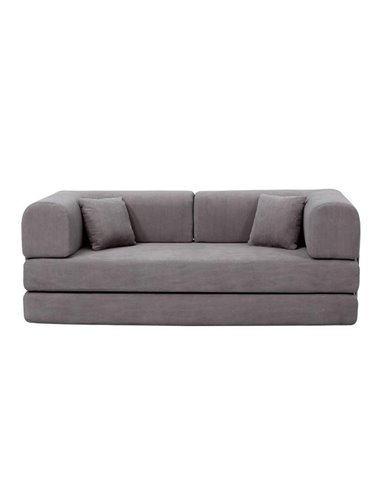 Compressed Nextdeco καναπές-κρεβάτι σκούρο γκρι 200x100x75εκ.