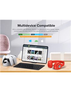 TECLAST ασύρματο πληκτρολόγιο K10, Bluetooth, 25x15cm, μαύρο