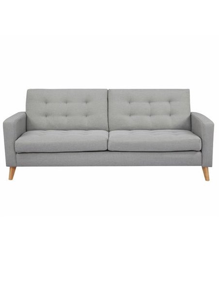 Soho καναπές-κρεβάτι τριθέσιος ανοιχτό γκρι Υ81x201x90εκ.