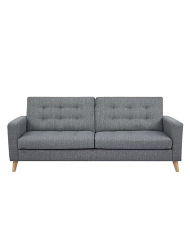 Καναπές κρεβάτι τριθέσιος Nextdeco Soho γκρι Υ81x201x90εκ.