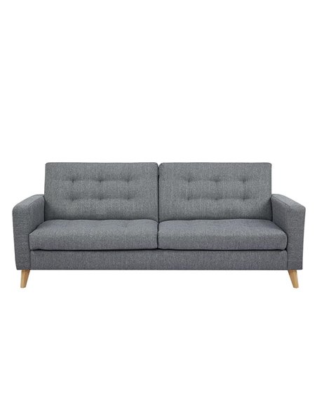 Καναπές κρεβάτι τριθέσιος Nextdeco Soho γκρι Υ81x201x90εκ.