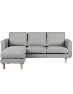 Καναπές γωνιακός Nextdeco Flex γκρι Υ83x197x137εκ.