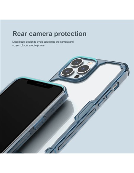 NILLKIN θήκη Nature Pro για Apple iPhone 14 Pro Max, μπλε & διάφανη