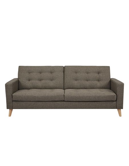 Καναπές κρεβάτι τριθέσιος Nextdeco Soho καφέ-μπεζ Υ81x201x90εκ.