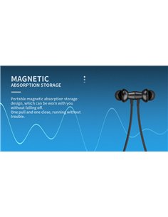 YISON earphones E20, με μαγνήτη, Bluetooth 5.2, 12mm, πράσινα