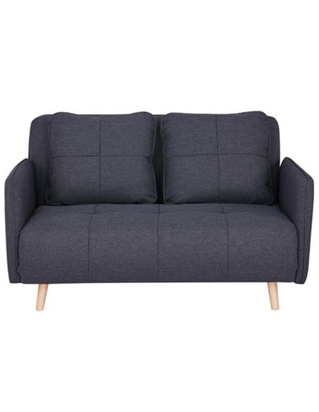 Καναπές κρεβάτι διθέσιος Nexdeco Rome σκούρο γκρι Υ81x120x52εκ.