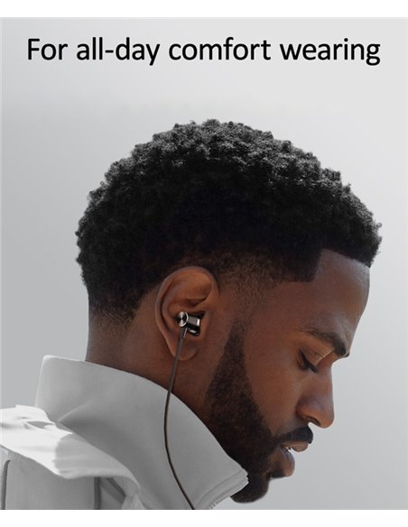 USAMS earphones με μικρόφωνο EP-42, 3.5mm, 1.2m, μαύρα