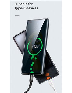 USAMS καλώδιο USB-C σε USB US-SJ501, 2A, 1m, λευκό