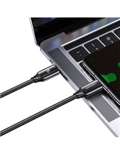 USAMS καλώδιο USB-C US-SJ581, 240W/5A, PD3.1, 2m, μαύρο
