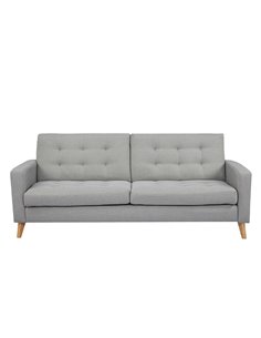 Καναπές κρεβάτι τριθέσιος Nextdeco Soho khaki light Υ81x201x90εκ.