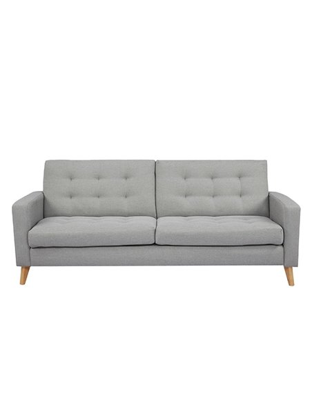 Καναπές κρεβάτι τριθέσιος Nextdeco Soho khaki light Υ81x201x90εκ.