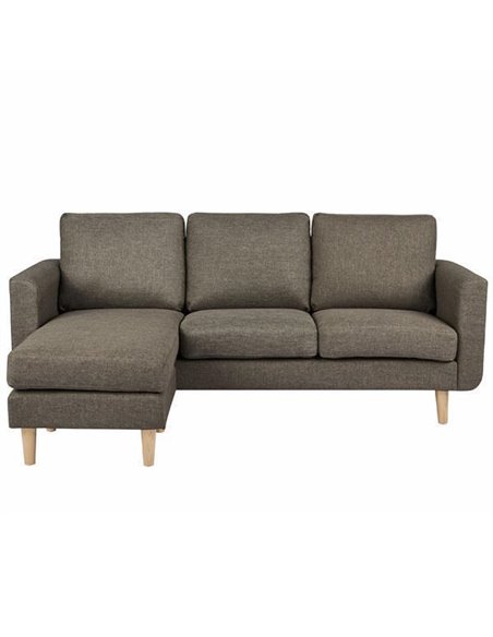 Καναπές γωνιακός Nextdeco Flex καφέ Υ83x197x137εκ