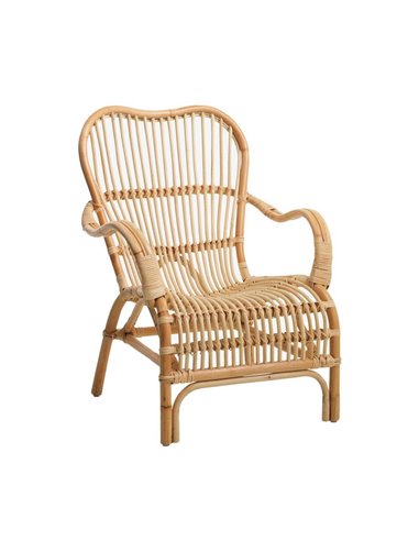 Πολυθρόνα Nextdeco Akela από φυσικό rattan Υ87x80x6εκ.