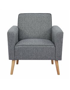 Πολυθρόνα Nextdeco Paris σκούρο γκρι Υ78x75x78εκ