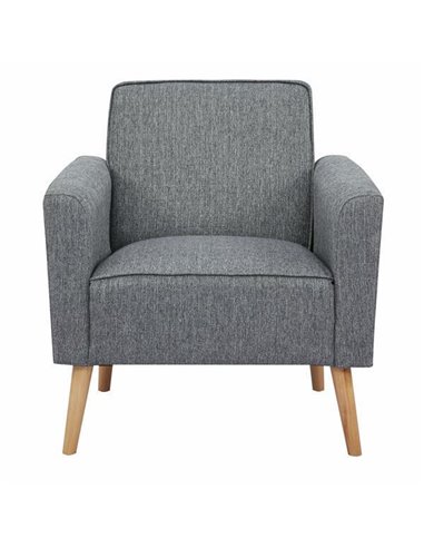 Πολυθρόνα Nextdeco Paris σκούρο γκρι Υ78x75x78εκ