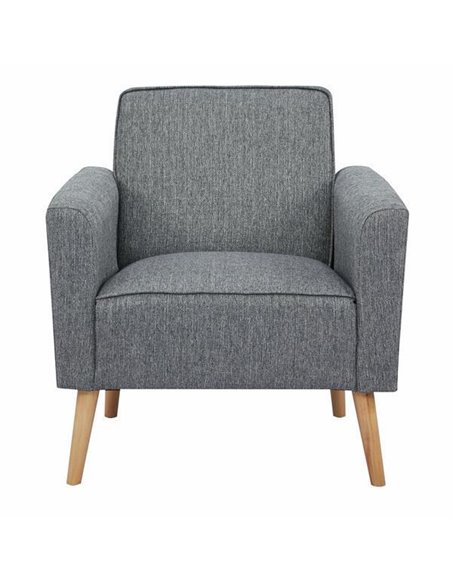 Πολυθρόνα Nextdeco Paris σκούρο γκρι Υ78x75x78εκ