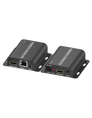 POWERTECH HDMI Video Extender CAB-H148, CAT5e/6, Full HD, 3D, IR, 60m