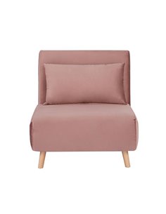 Πολυθρόνα κρεβάτι Nextdeco Stockholm ροζ Υ90x76x81εκ.