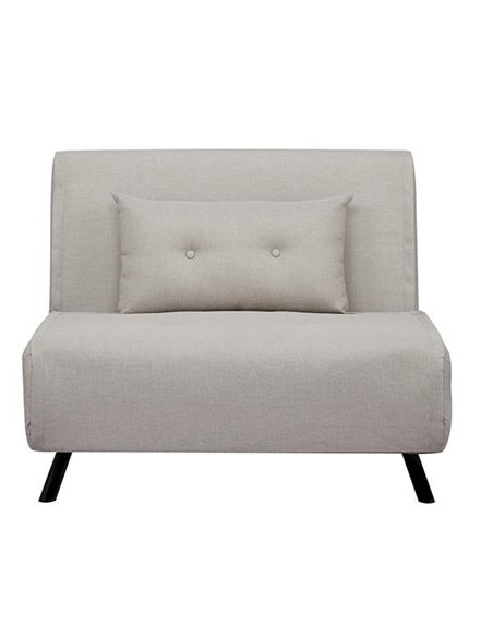 Πολυθρόνα κρεβάτι Nextdeco Berlin γκρι Υ92x100x91εκ.