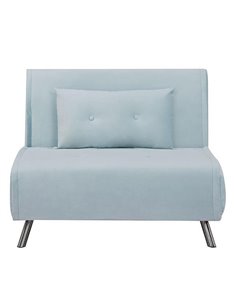Πολυθρόνα κρεβάτι Nextdeco Berlin γαλάζιο Υ92x100x91εκ.