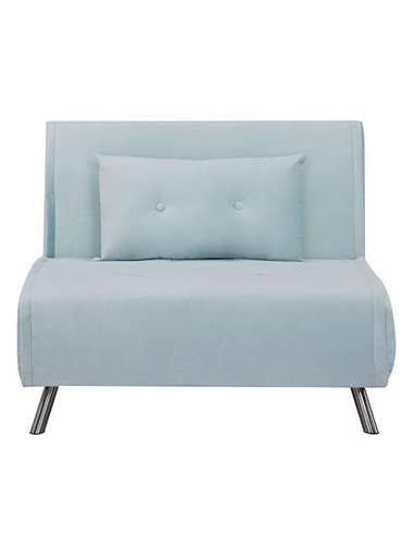 Πολυθρόνα κρεβάτι Nextdeco Berlin γαλάζιο Υ92x100x91εκ.