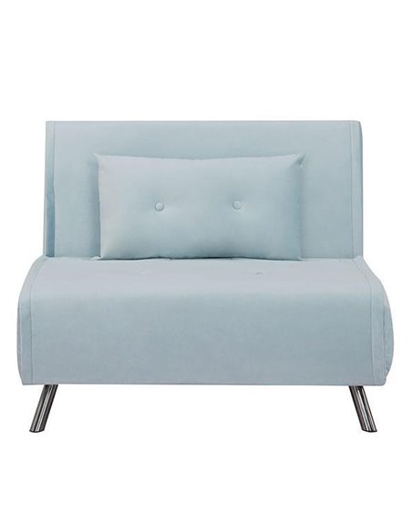 Πολυθρόνα κρεβάτι Nextdeco Berlin γαλάζιο Υ92x100x91εκ.