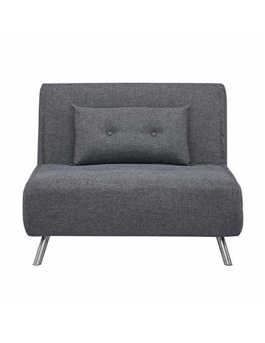 Πολυθρόνα κρεβάτι Nextdeco Berlin σκούρο γκρι Υ92x100x91εκ.