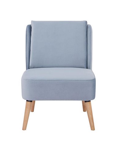 Πολυθρόνα Nextdeco London γαλάζια Υ82x61x75εκ.