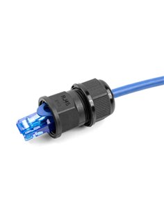 DELOCK σύνδεσμος για RJ45 86995, αδιάβροχος IP67, μαύρος