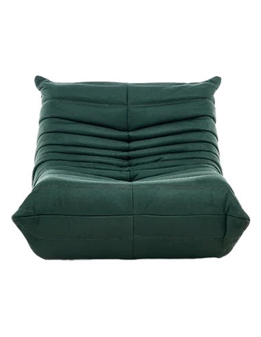 Πολυθρόνα Nextdeco Togo Alcantara σκούρο πράσινο Y70x85x103εκ