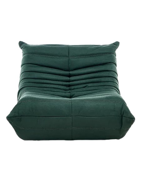 Πολυθρόνα Nextdeco Togo Alcantara σκούρο πράσινο Y70x85x103εκ