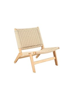 Πολυθρόνα Nextdeco Bogdan δέρμα και ξύλο Υ73,5x65,5x81εκ.